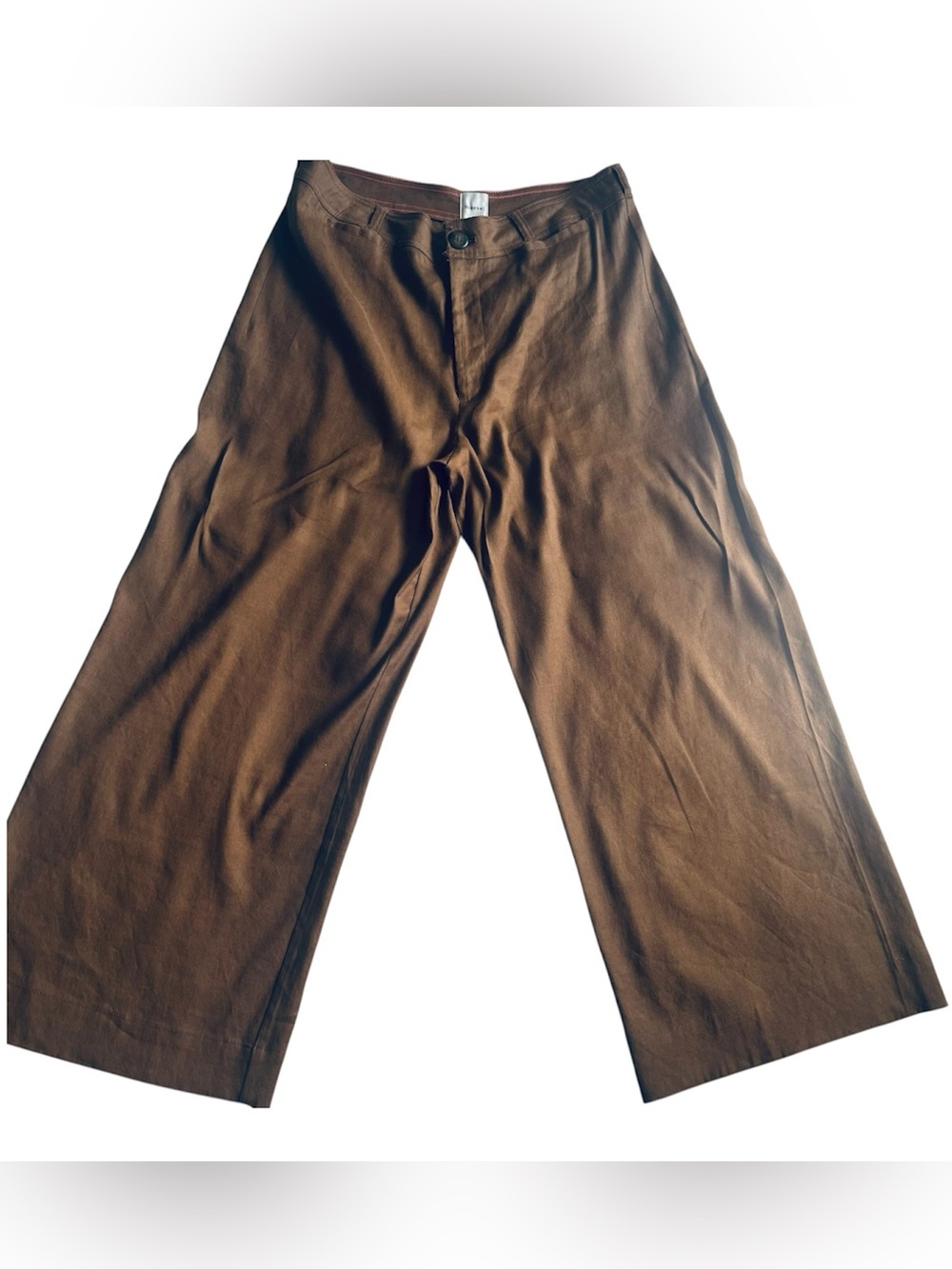 Women's Anthropologie Maeve Colette Cropped Wide-Leg Pants Pants EUC s33